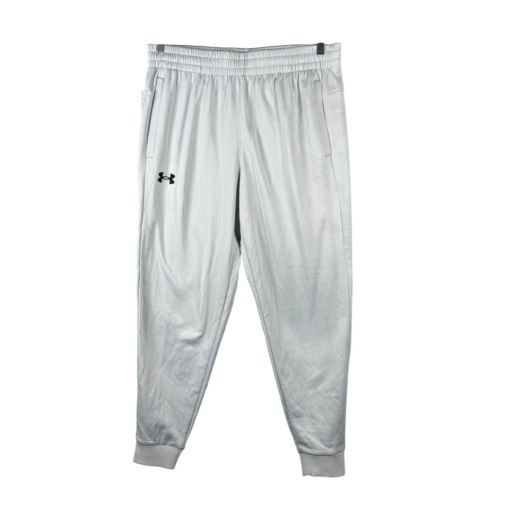 Under Armour Mens XL Joggers Gray Fleece Sweatpants Loose Fit Athletic Gym Pants